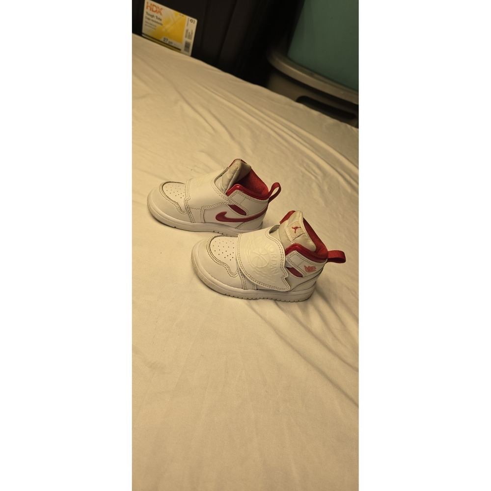 Nike Sky Jordan 1 TD White/Red Infant Casual Shoes Sneakers